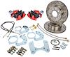 Ford 9 in. Rear Disc Brake Conversion Kit for Select 1968-1977 Ford Cars [Premium Kit w/E-Brake & Raw Calipers] - image 1