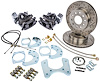 Ford 9 in. Rear Disc Brake Conversion Kit for Select 1968-1977 Ford Cars [Premium Kit w/E-Brake & Black Calipers] - image 1