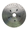 High Performance Cross-Drilled & Slotted Front Brake Rotors for Select 1962-1972 Mopar Models [Left/Driver Side] - image 1