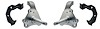 Disc Brake Spindles & Caliper Brackets for 1962-1974 Mopar A-Body, B-Body, E-Body Models [Stock Height]