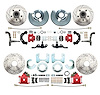Front & Rear Premium Disc Brake Conversion Kit for Select 1962-1976 Mopar Models, 5 x 4.50 in. Bolt Pattern [Red Calipers] - image 1