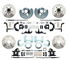 Front & Rear Premium Disc Brake Conversion Kit for Select 1962-1976 Mopar Models, 5 x 4.50 in. Bolt Pattern [Black Calipers] - image 1