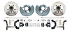 Front Premium Disc Brake Conversion Kit for Select 1962-1972 Mopar Models, 5 x 4.50 in. Bolt Pattern [Raw Calipers] - image 1
