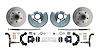 Front Standard Disc Brake Conversion Kit for Select 1962-1972 Mopar Models, 5 x 4.50 in. Bolt Pattern [Black Calipers] - image 1