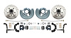 Front Premium Disc Brake Conversion Kit for Select 1962-1972 Mopar Models, 5 x 4.50 in. Bolt Pattern [Black Calipers] - image 1