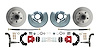 Front Standard Disc Brake Conversion Kit for Select 1962-1972 Mopar Models, 5 x 4.50 in. Bolt Pattern [Red Calipers] - image 1