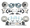 Front & Rear Standard Disc Brake Conversion Kit for Select 1962-1972 Mopar Models, 5 x 4 in. Bolt Pattern [Black Calipers] - image 1