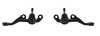 Front & Rear Standard Disc Brake Conversion Kit for Select 1962-1972 Mopar Models, 5 x 4 in. Bolt Pattern [Black Calipers] - image 4