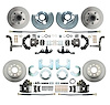Front & Rear Standard Disc Brake Conversion Kit for Select 1962-1976 Mopar Models, 5 x 4.50 in. Bolt Pattern [Black Calipers] - image 1