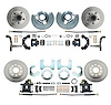Front & Rear Standard Disc Brake Conversion Kit for Select 1962-1972 Mopar Models, 5 x 4.50 in. Bolt Pattern [Black Calipers] - image 1