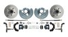 Front & Rear Standard Disc Brake Conversion Kit for Select 1962-1972 Mopar Models, 5 x 4.50 in. Bolt Pattern [Black Calipers] - image 2