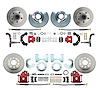 Front & Rear Standard Disc Brake Conversion Kit for Select 1962-1972 Mopar Models, 5 x 4.50 in. Bolt Pattern [Red Calipers] - image 1
