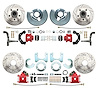 Front & Rear Premium  Disc Brake Conversion Kit for Select 1962-1972 Mopar Models, 5 x 4.50 in. Bolt Pattern [Red Calipers] - image 1