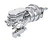 Power Brake Booster Conversion Kit Fits Select 1955-1968 GM Full Size Passenger Cars, Chrome  [Disc/Drum]