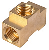 Brass Tee Fitting 7/16 in -24 Inverted Flare Ends - image 1