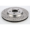 High Performance Cross-Drilled & Slotted Right Front Brake Rotor for 2005-2014 Mustang - image 1