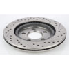 HP Drilled & Slotted Brake Rotor Right Rear - image 2