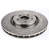 HP Drilled & Slotted Brake Rotor Left Front - image 1