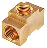 Brass Tee Fitting 5/8 in -18 Inverted Flare Ends - image 1