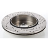 High Performance Cross-Drilled & Slotted Right Rear Brake Rotor for 2005-2016 Challenger, Charger, Magnum - image 2