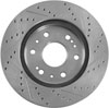High Performance Cross-Drilled & Slotted Right Front Brake Rotor for 2005-2017 GM - image 2