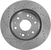 High Performance Cross-Drilled & Slotted Left Front Brake Rotor for 2005-2017 GM - image 2