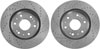 High Performance Cross-Drilled & Slotted Front Brake Rotors for 2005-2017 GM - image 2