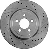 High Performance Cross-Drilled & Slotted Left Front Brake Rotor for 2005-2017 Dodge - image 1