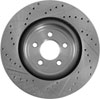 High Performance Cross-Drilled & Slotted Left Front Brake Rotor for 2005-2017 Dodge - image 2