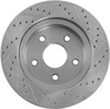 High Performance Cross-Drilled & Slotted Right Front Brake Rotor for 2002-2017 Dodge - image 2