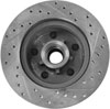 High Performance Cross-Drilled & Slotted Right Front Brake Rotor for 1977-1995 GM - image 2