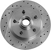 High Performance Cross-Drilled & Slotted Left Front Brake Rotor for 1977-1995 GM - image 1