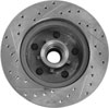 High Performance Cross-Drilled & Slotted Left Front Brake Rotor for 1977-1995 GM - image 2