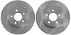 High Performance Cross-Drilled & Slotted Front Brake Rotors for 2003-2011 Ford - image 1