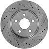 High Performance Cross-Drilled & Slotted Left Front Brake Rotor for 2004-2012 GM - image 1