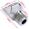 Chrome 45 Degree Fitting 1/8 in. NPT x 1/2 in. -20 Inverted Flare Female - image 3
