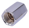 Chrome Union Fitting 3/8 in. -24 Inverted Flare Female x 3/8 in. -24 Inverted Flare Female - image 1