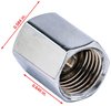 Chrome Union Fitting 7/16 in. -20 Inverted Flare Female x 7/16 in. -20 Inverted Flare Female - image 3