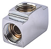 Chrome Tee Fitting 5/8 in. -18 Inverted Flare Female - image 1