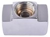 Chrome Tee Fitting 5/8 in. -18 Inverted Flare Female - image 2