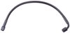 Black Coated Brake Hose [-3 AN, Straight Female to 90 degree Female, 12 in. Length] - image 2