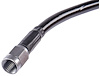 Black Coated Brake Hose [-3 AN, Straight Female to Straight Female, 12 in. Length] - image 1