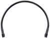 Black Coated Brake Hose [-3 AN, Straight Female to 90 degree Female, 15 in. Length] - image 2
