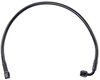 Black Coated Brake Hose [-3 AN, Straight Female to 90 degree Female, 18 in. Length] - image 2