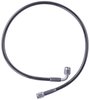 Black Coated Brake Hose [-3 AN, Straight Female to 90 degree Female, 24 in. Length] - image 2