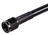 Black Coated Brake Hose [-4 AN, Straight Female to Straight Female, 36 in. Length] - image 1