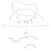 Complete Brake Line Kit for 1995-1997 Dodge Ram 2500 4WD w/Quad Cab/Long Bed/Manual [Stainless] - image 1