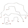 Complete Brake Line Kit for 1995-2002 Dodge Ram 3500 Dually C&C 4WD w/Extended Cab/Long Bed/138 in. WB [Stainless] - image 1