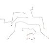 Complete Brake Line Kit for 2001-2002 Dodge Ram 2500, 3500 4WD w/Extended Cab/Long Bed/Manual [Stainless] - image 1