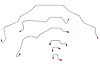 Front Brake Line Kit for 1995-1997 Dodge Ram 1500, 2500, 3500 2WD Trucks w/RWABS, Two-Block LH [Stainless] - image 1